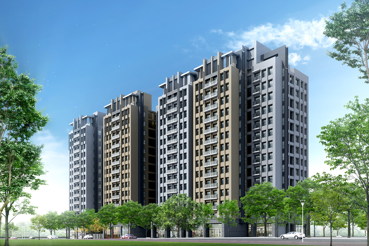 3D建築外觀示意圖